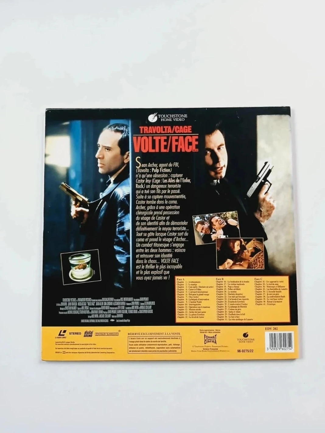 Laserdisc Volte Face – photo 2